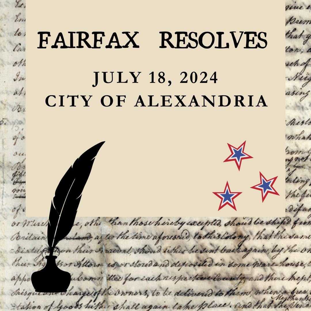 Fairfax Resolves Program and Marker Dedication